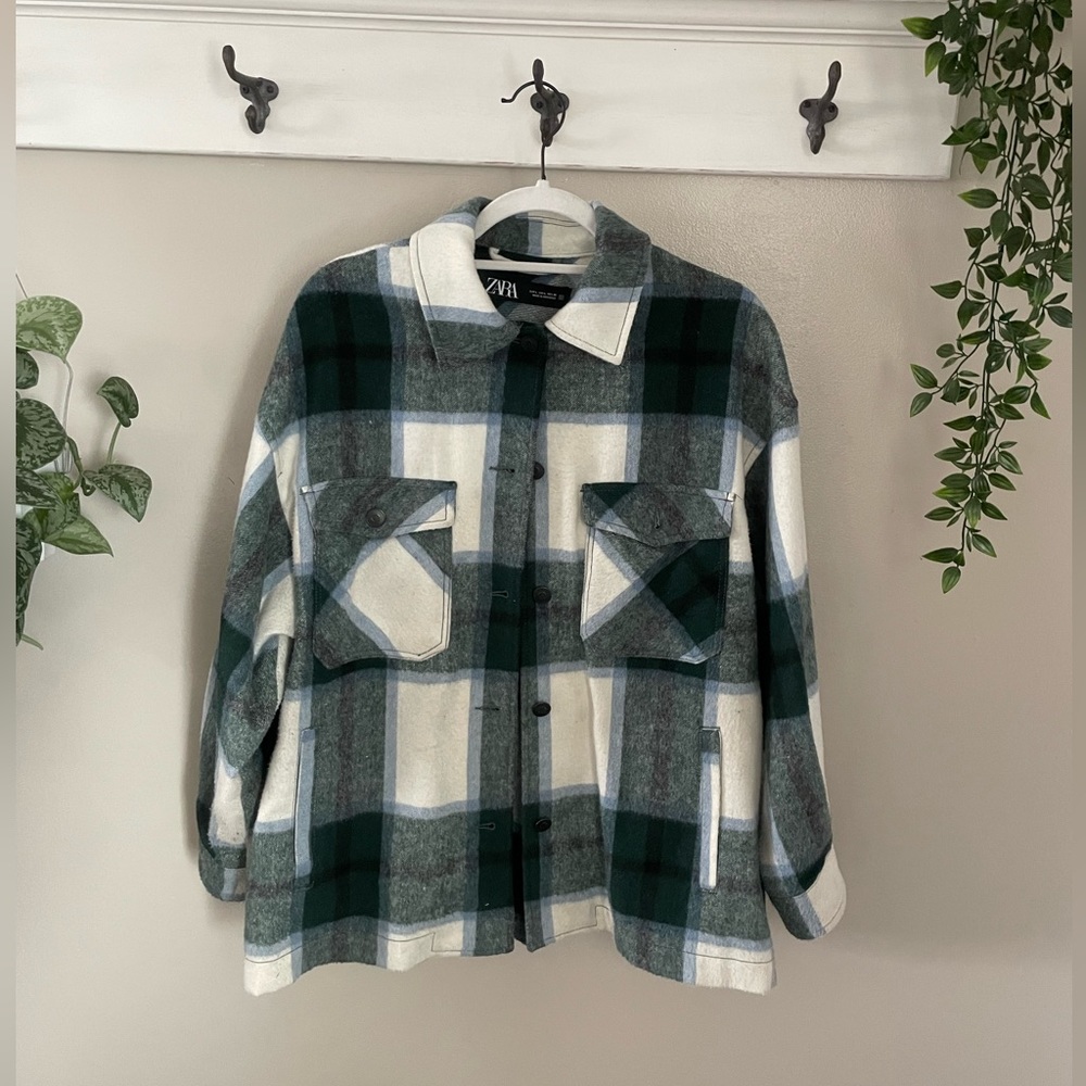 Zara plaid wool flannel